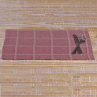 Julie Red Plaid Placemat Set