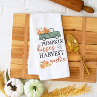 Pumpkin kisses and Harvest wishes Towel