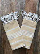 Sultan Turkish Cotton Kitchen/Hand Towels Set of 2